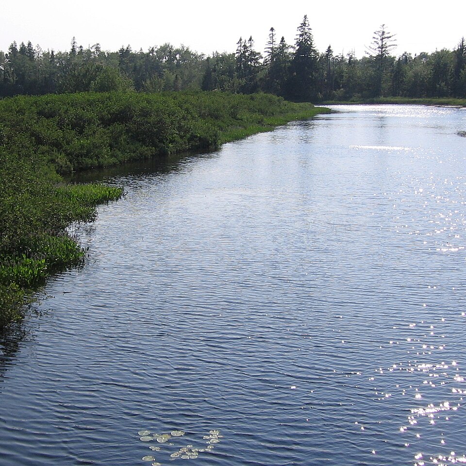 Sackville River flowing through Lower Sackville, Nova Scotia